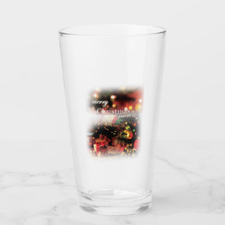Frohe Weihnachts-Trinkbehälter Glas