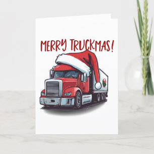 Frohe Weihnachts Truck Fahrer Semi Truckmas Funny Dankeskarte