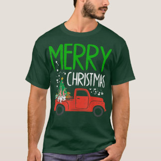 Frohe Weihnachts-Truck Weihnachtsbaum Gnome Holida T-Shirt