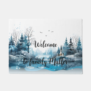 Frohe Weihnachts-Türmatte-Design Fußmatte