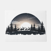 Frohe Weihnachts-Türmatte-Design