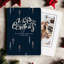 Frohe Weihnachts Typografie Foto Personalisiert