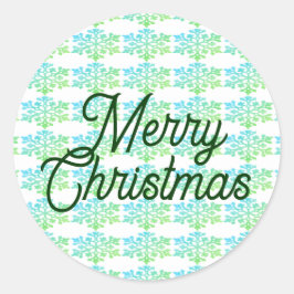 Frohe Weihnachts-Umschlag Aufkleber