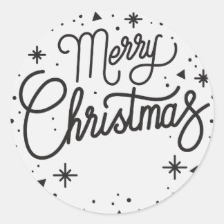 Frohe Weihnachts-Umschlag Aufkleber / Aufkleber
