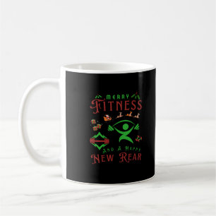 Frohe Weihnachts- und Weihnachtsgymnastik Kaffeetasse