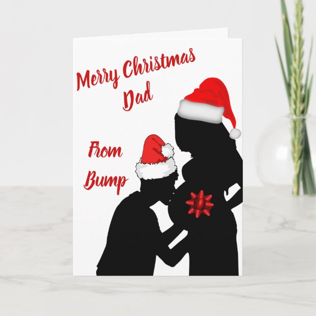 Frohe Weihnachts-Vater aus dem Sturm Karte (Vorderseite)