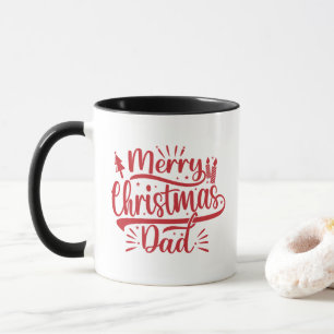 Frohe Weihnachts-Vater Familie Foto Tasse