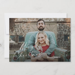 Frohe Weihnachts-Vollblut-Portrait-Foto Karte