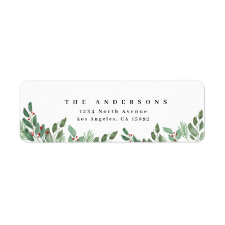 Frohe Weihnachts-Wasserfarbenkennzeichnung