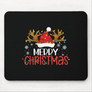 Frohe Weihnachts Weihnachts-Lichter Familie Matchi Mousepad