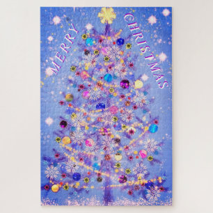 Frohe Weihnachts-Weihnachtsbaum - Ihr Geschenk Puzzle