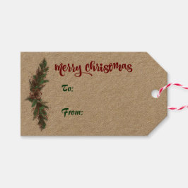 Frohe Weihnachts-Weihnachtsgeschenk-Tag Geschenkanhänger