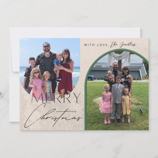 Frohe Weihnachts-Weihnachtskarte Feiertagskarte (Vorderseite)