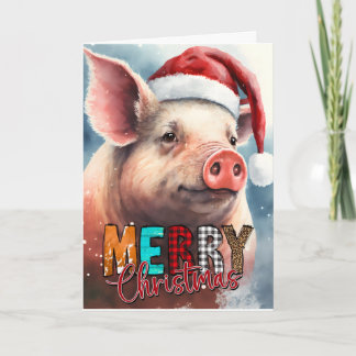 Frohe Weihnachts-Weihnachtskarte Karte
