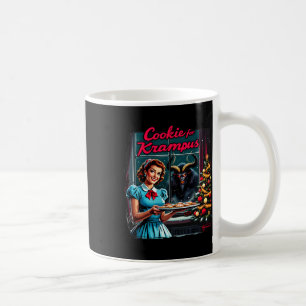 Frohe Weihnachts-Weihnachtskekse für Krampus Graph Kaffeetasse