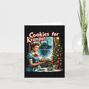 Frohe Weihnachts-Weihnachtskekse für Krampus Graph Karte