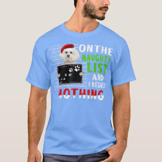 Frohe Weihnachts-Weihnachtsmannmütze Poodle Funny  T-Shirt