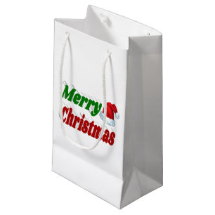Frohe Weihnachts-Weihnachtsmannmütze rot-grüne Typ Kleine Geschenktüte