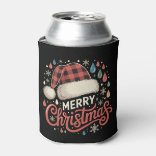 Frohe Weihnachts-Weihnachtsmannmütze Weihnachten F Dosenkühler