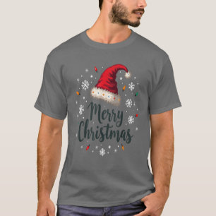 Frohe Weihnachts-Weihnachtsmannmütze Weihnachten F T-Shirt