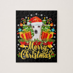 Frohe Weihnachts-Whippet-Mama Vater Xmas Puzzle