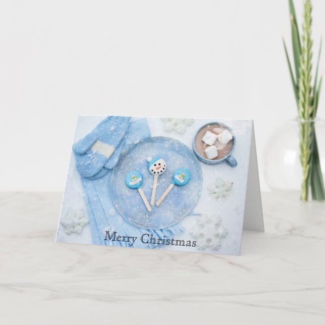 Frohe Weihnachts Winter Solstice Grußkarte Feiertagskarte (Vorderseite)