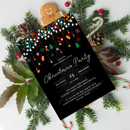 Frohe Weihnachts Winter Strumpfs Feiertag Party Einladung