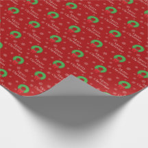 Frohe Weihnachts-Wraath-Papier