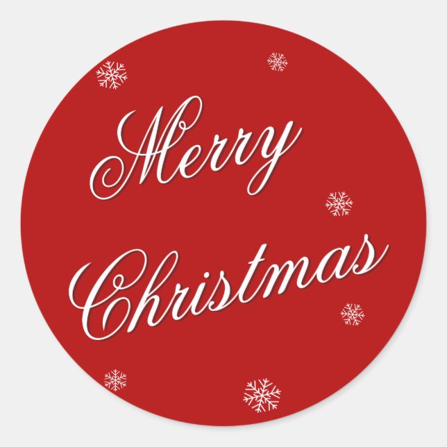 Frohe Weihnachts-Wrapping-Aufkleber Runder Aufkleber (Vorderseite)