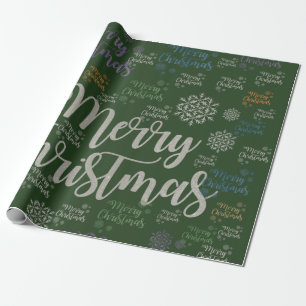 Frohe Weihnachts-Wrapping Paper Grünbuch Geschenkpapier