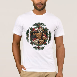 Frohe Weihnachts Yorkshire Terrier Dogs T-Shirt