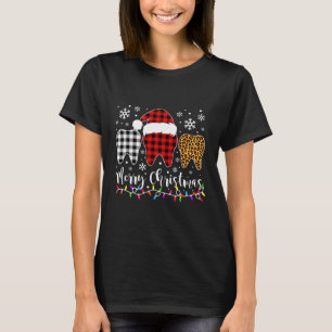 Frohe Weihnachts-Zahnassistent Teeth Buffalo Pla T-Shirt