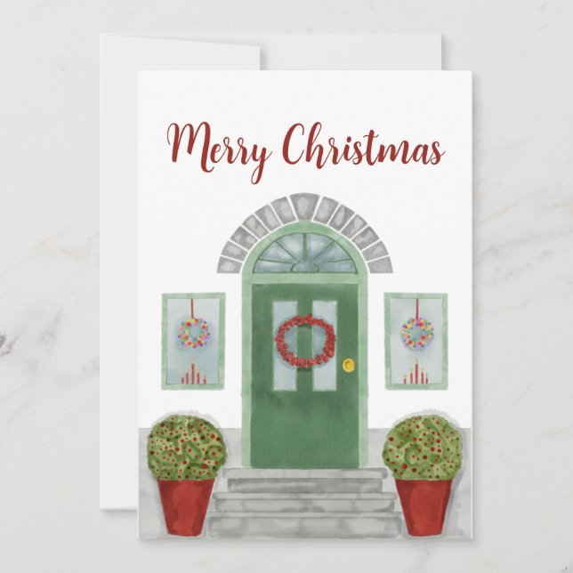 Frohe Weihnachts-Zuhause-Einladung Einladung (Vorderseite)