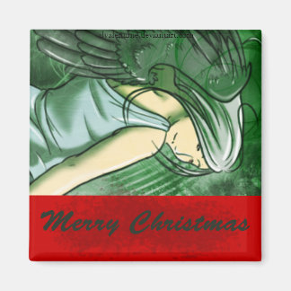 Frohe Weihnachtsangel Magnet
