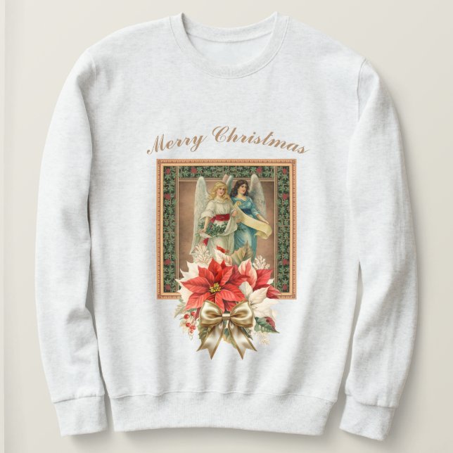 Frohe WeihnachtsAngels Sweatshirt (Design vorne)