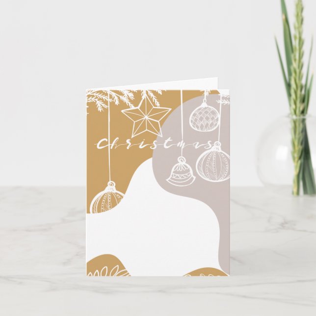 Frohe Weihnachtsankündigung Ankündigung (Vorderseite)