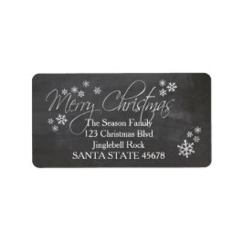 Frohe Weihnachtsanschrift Adressaufkleber