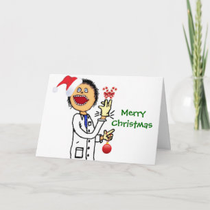 Frohe Weihnachtsärztin Feiertagskarte