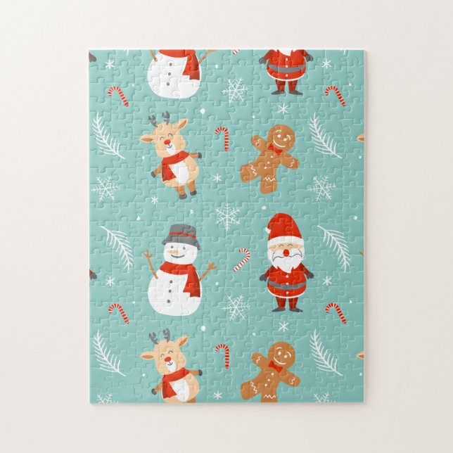 Frohe Weihnachtsästhetik - Hell, Fröhliche Feierta Puzzle (Vertikal)