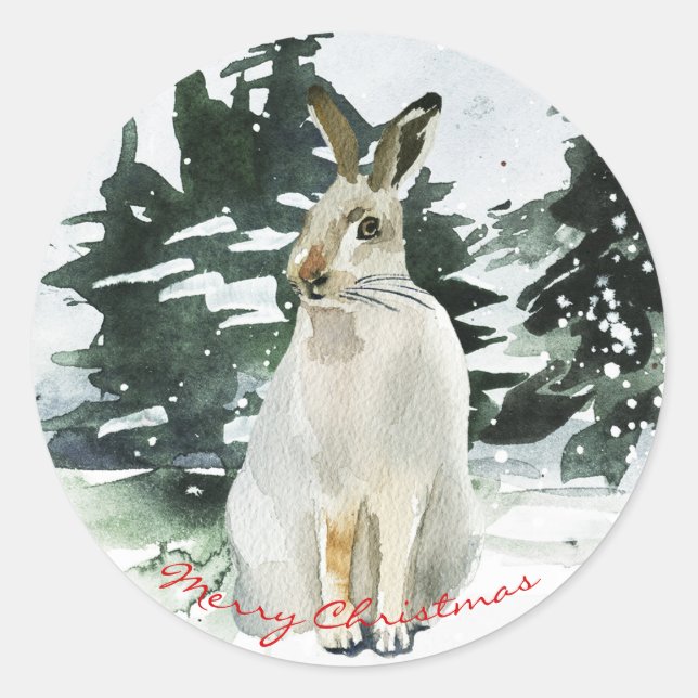 Frohe Weihnachtsaufkleber Etiketten giftwracks Fei Runder Aufkleber (Vorderseite)