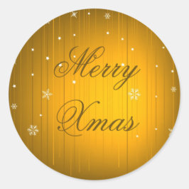 Frohe Weihnachtsaufkleber Runder Aufkleber