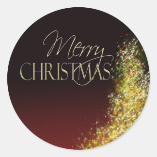 Frohe Weihnachtsaufkleber Runder Aufkleber