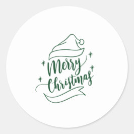 Frohe Weihnachtsaufkleber Runder Aufkleber