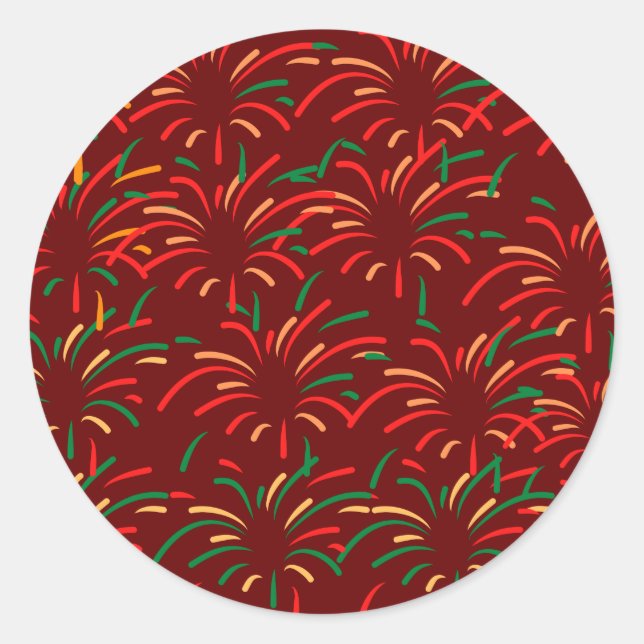 Frohe Weihnachtsaufkleber Runder Aufkleber (Vorderseite)