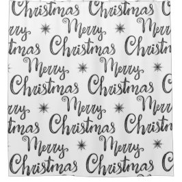 Frohe Weihnachtsbäder Duschvorhang