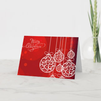 Frohe Weihnachtsbälle 4 Feiertagskarte