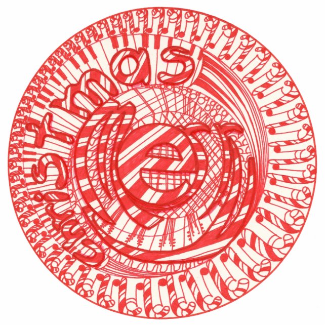 Frohe Weihnachtsbälle Bonbons, Ornament Fotoskulptur Ornament (Vorne)