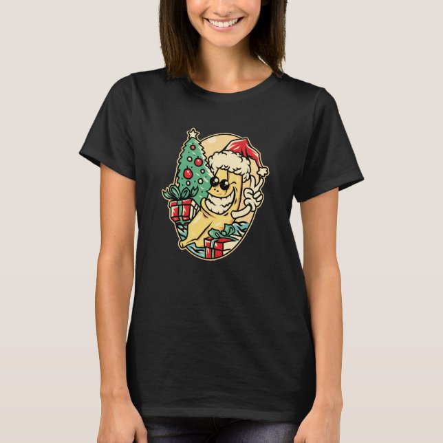 Frohe Weihnachtsbanana T-Shirt (Vorderseite)
