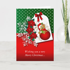 Frohe Weihnachtsbär Feiertagskarte