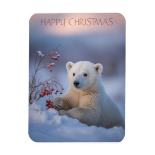 Frohe Weihnachtsbär Magnet